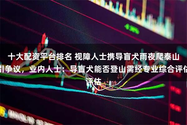 十大配资平台排名 视障人士携导盲犬雨夜爬泰山引争议，业内人士：导盲犬能否登山需经专业综合评估